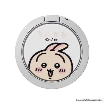 ちいかわ iFace Finger Ring Holder フラットタイプ（うさぎ/アップ）