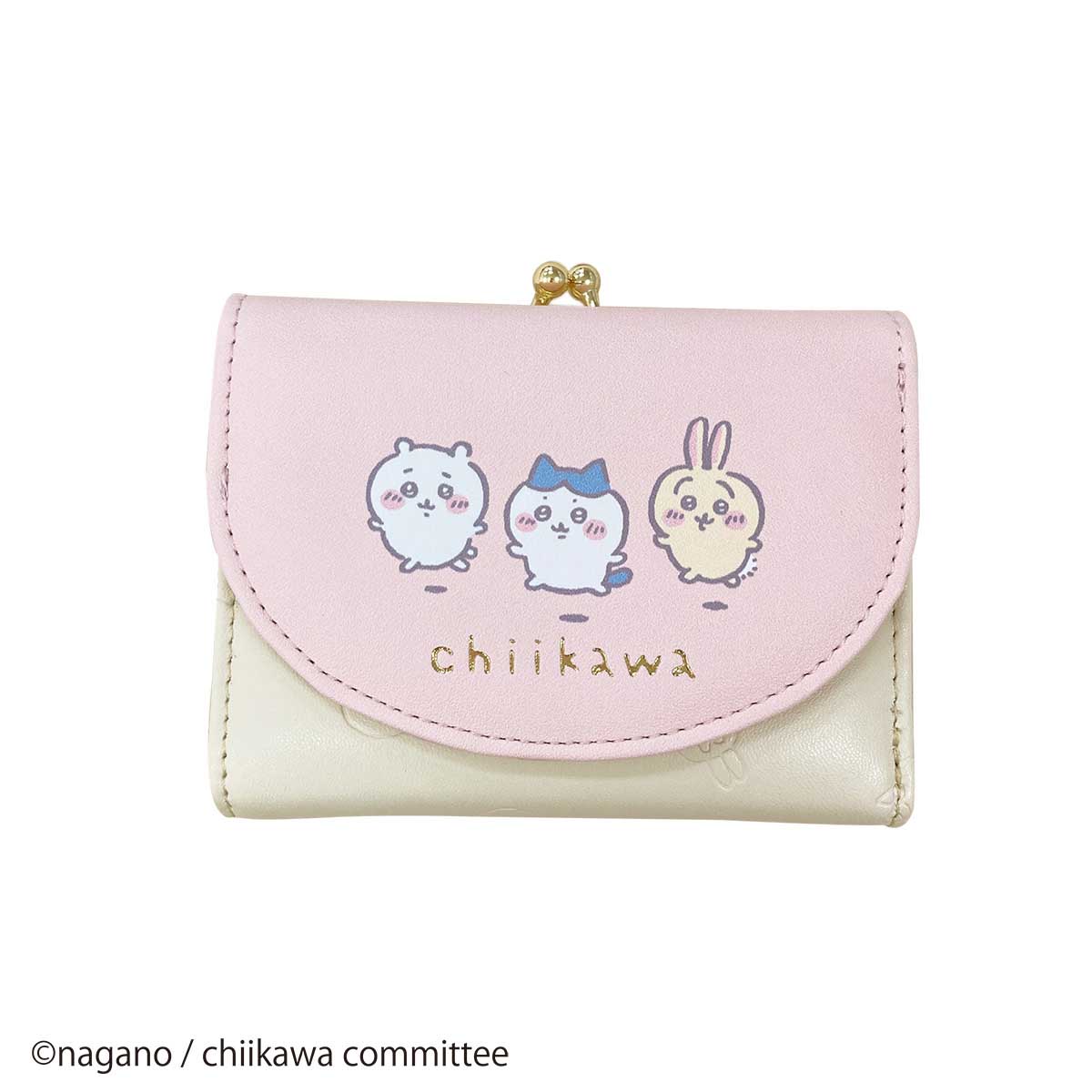 吉伊卡哇 印花口金錢包（粉紅色）