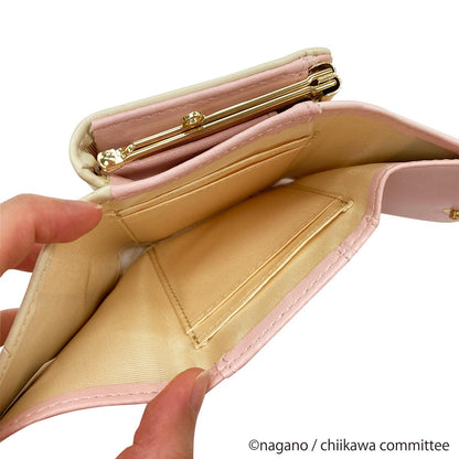 吉伊卡哇 印花口金錢包（粉紅色）