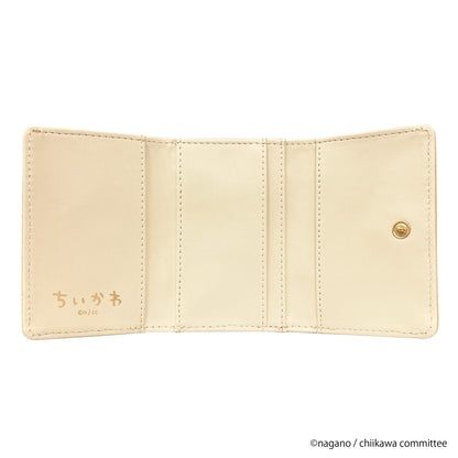 Chiikawa Wallet with snap closure and satin ribbon (Usagi) 