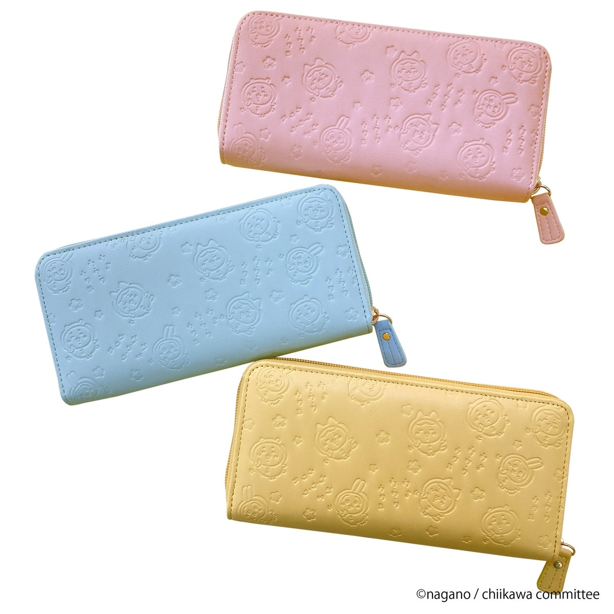 Chiikawa PrintPatch type folding long wallet (Hachiware) 