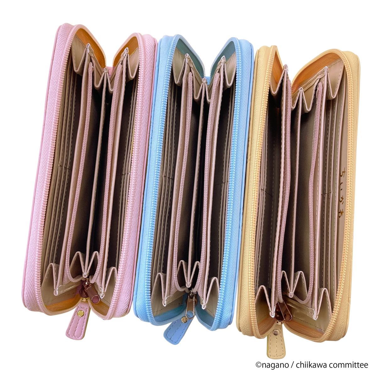 Chiikawa PrintPatch type folding long wallet (Hachiware) 