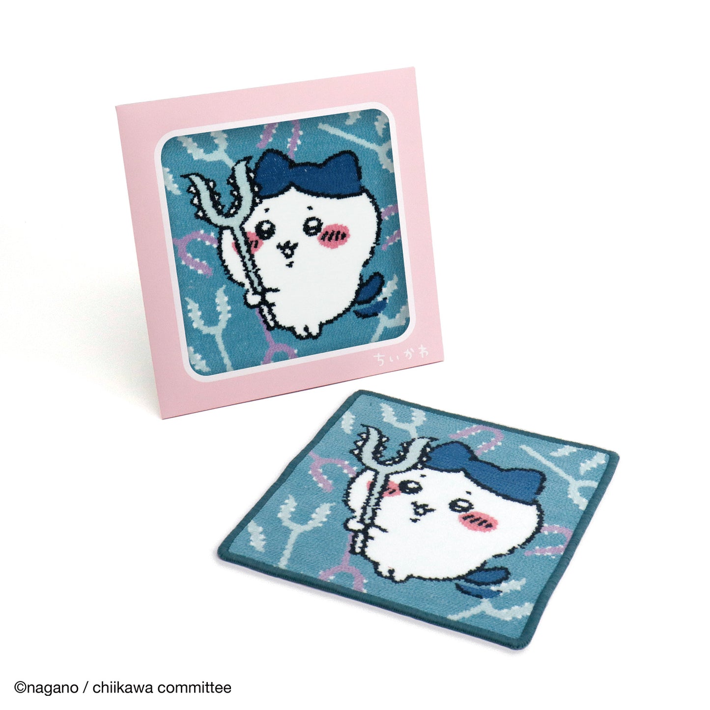 吉伊卡哇 絨毛織毛巾巾（防護藍色）