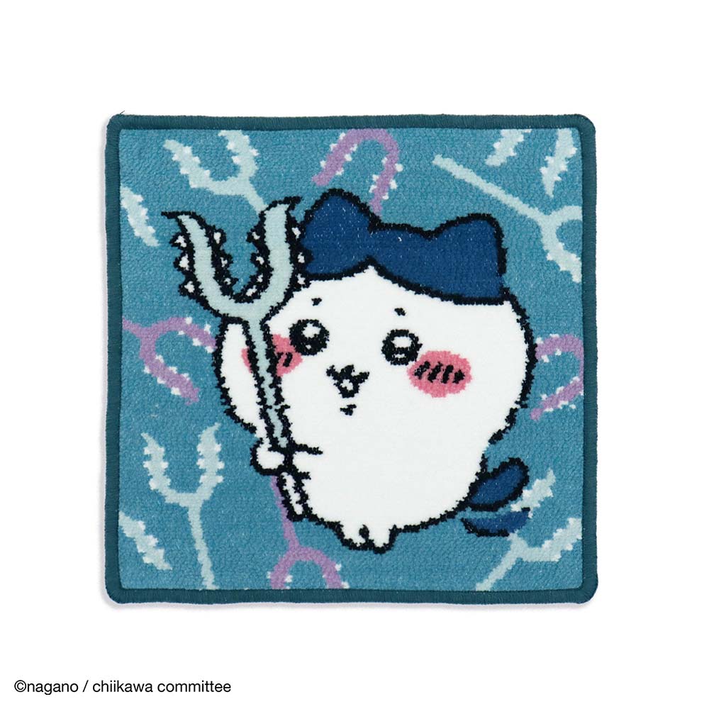 吉伊卡哇 絨毛織毛巾巾（防護藍色）