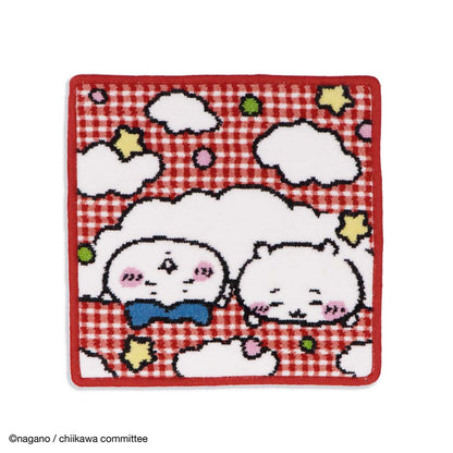 ちいかわ シェニール織タオルハンカチ（ごろん レッド）