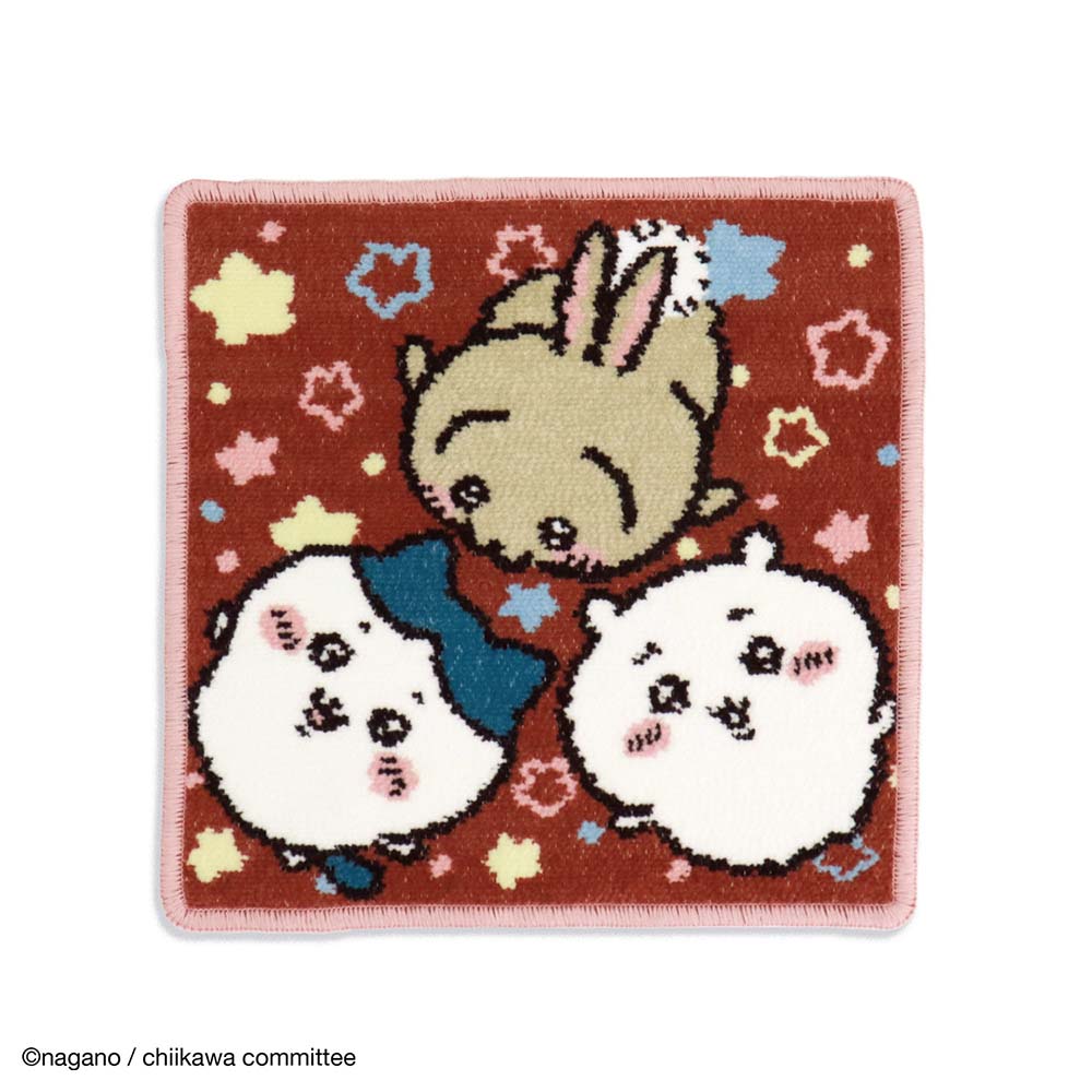 치이카와 셰닐직물 타올 손수건 (반짝반짝 핑크)