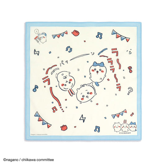 吉伊卡哇 手帕（轉盤 藍色）