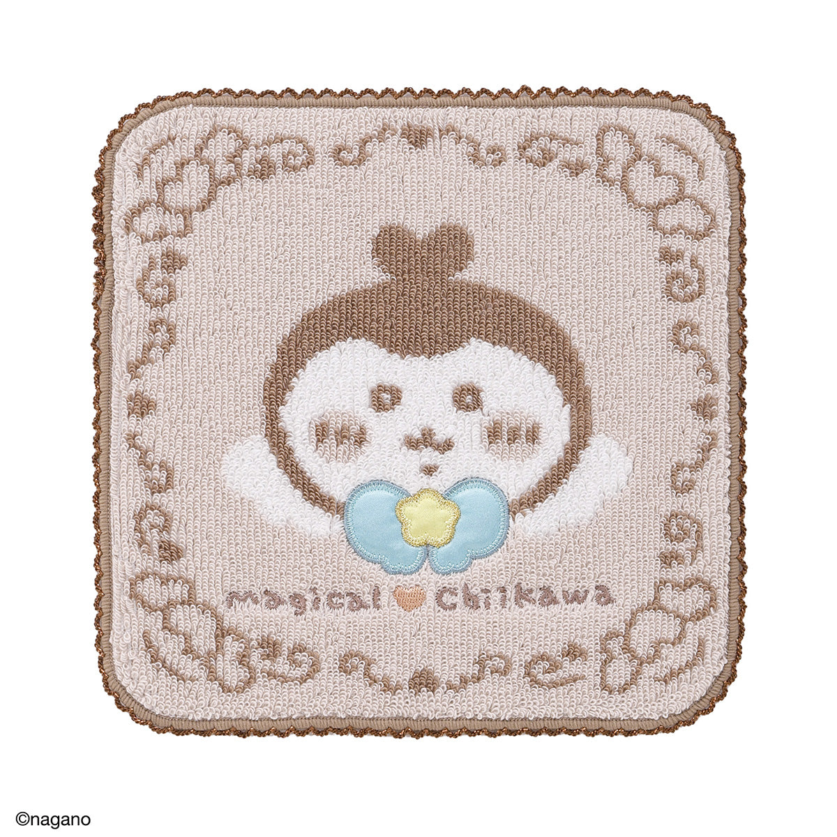 吉伊卡哇 手帕毛巾 (小傢伙 米色)