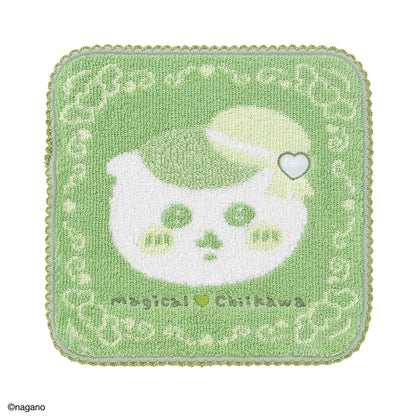 Chiikawa Handkerchief Towel (Small One Green)