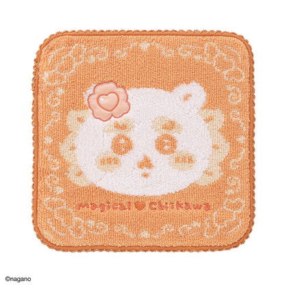 Chiikawa Handkerchief Towel (Small One Orange)