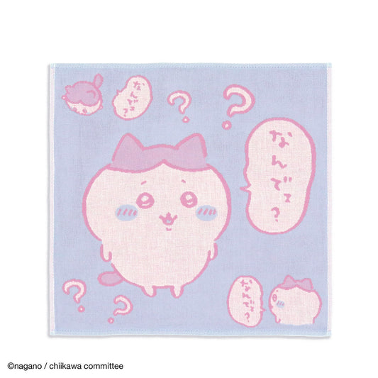 吉伊卡哇 純棉洗臉巾（場景 藍色）