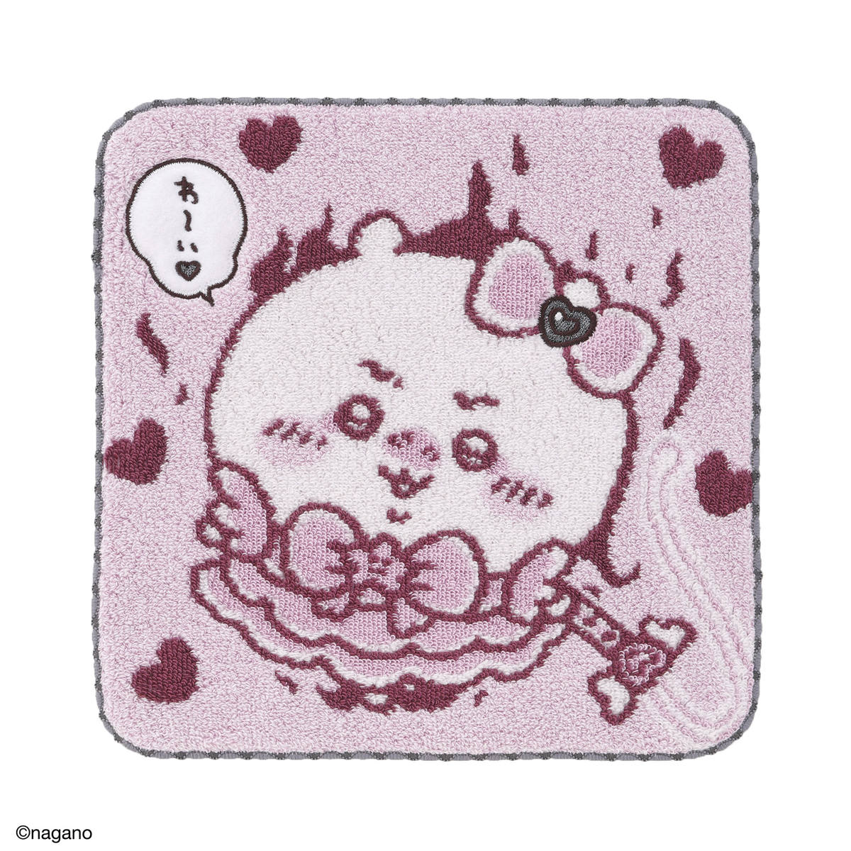ちいかわ まじかるちいかわ タオルハンカチ（悪いバージョン ・ピンク）