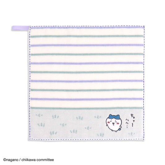 吉伊卡哇 帶環洗臉毛巾（草地 綠色）