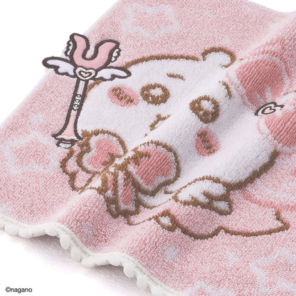 Chiikawa Magical Chiikawa Handkerchief Towel (Nantoka Narē Pink)