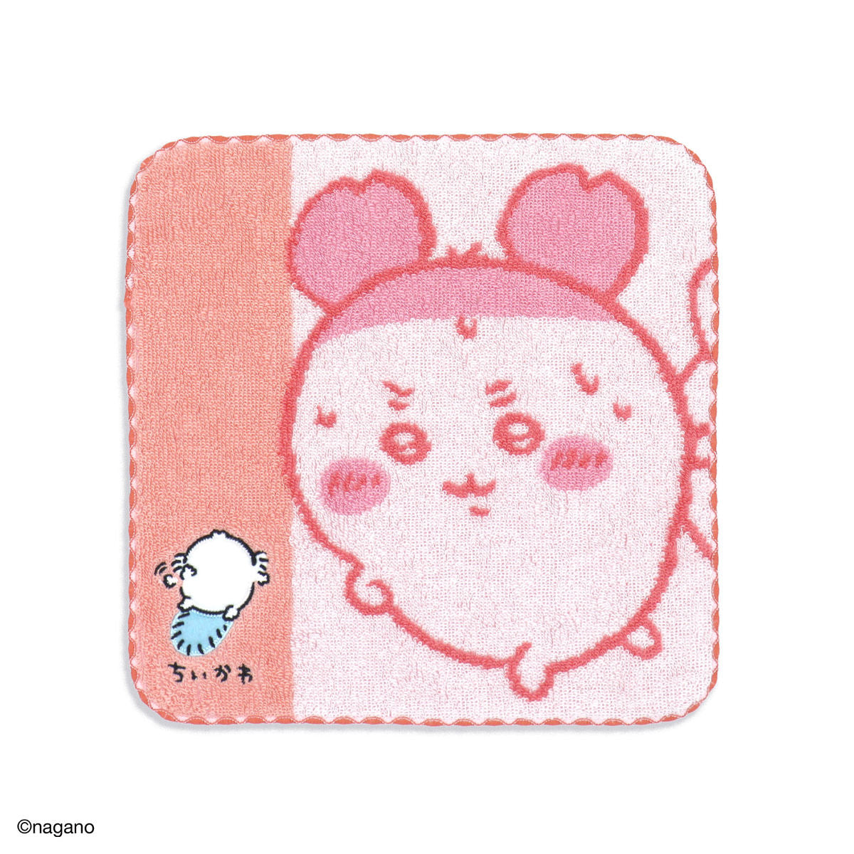 吉伊卡哇 毛巾手帕（搬运中・粉红）