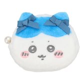 Chiikawa Die-cut Face Pouch (Hachiware Ribbon)