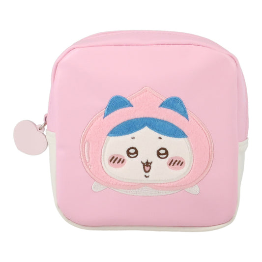 Chiikawa Square Pouch (Peach Hachiware)