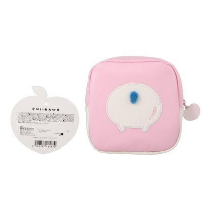 Chiikawa Square Pouch (Peach Hachiware)