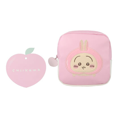 Chiikawa Square Pouch (Peach Usagi)