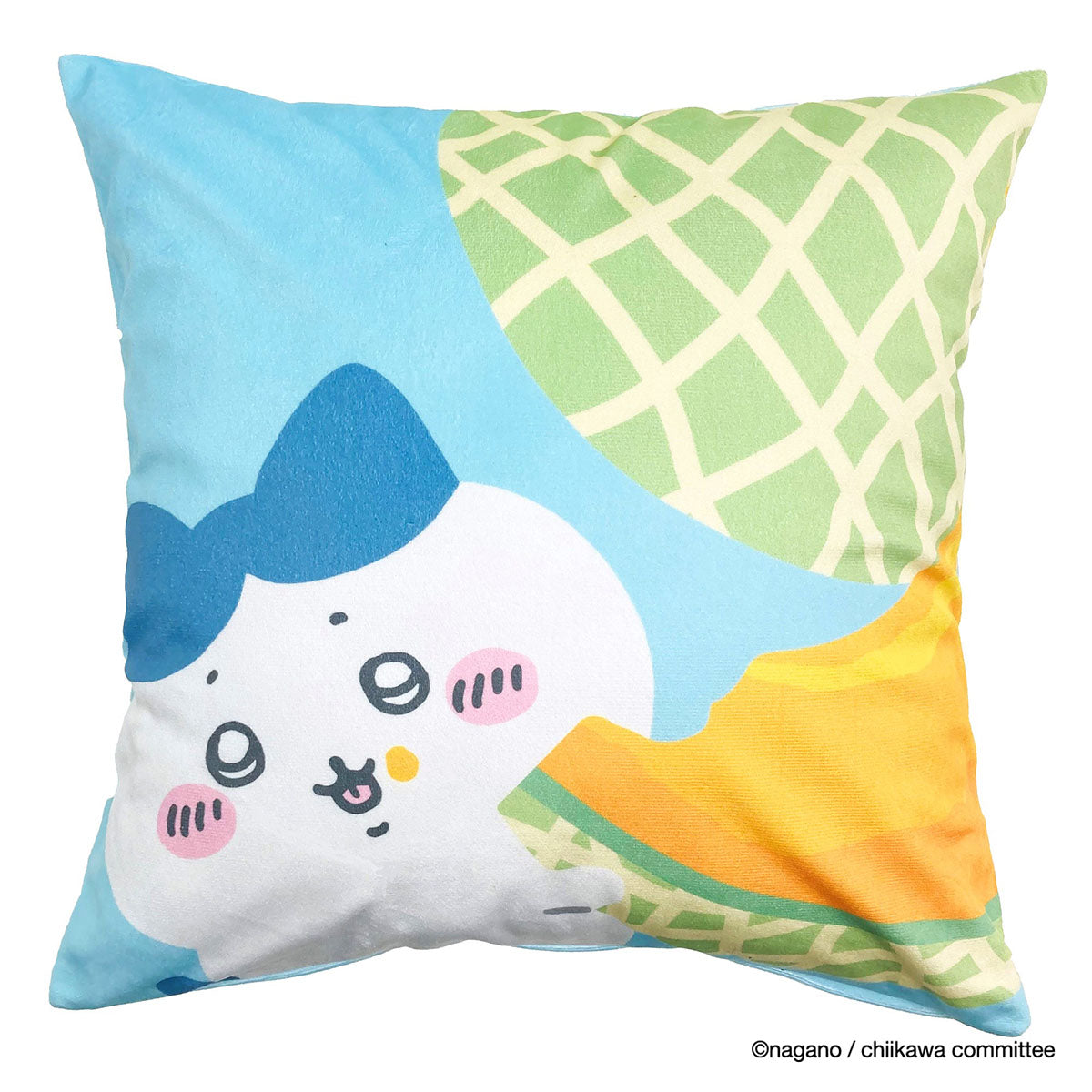 Chiikawa Cushion Cover (Hachiware, Melon)