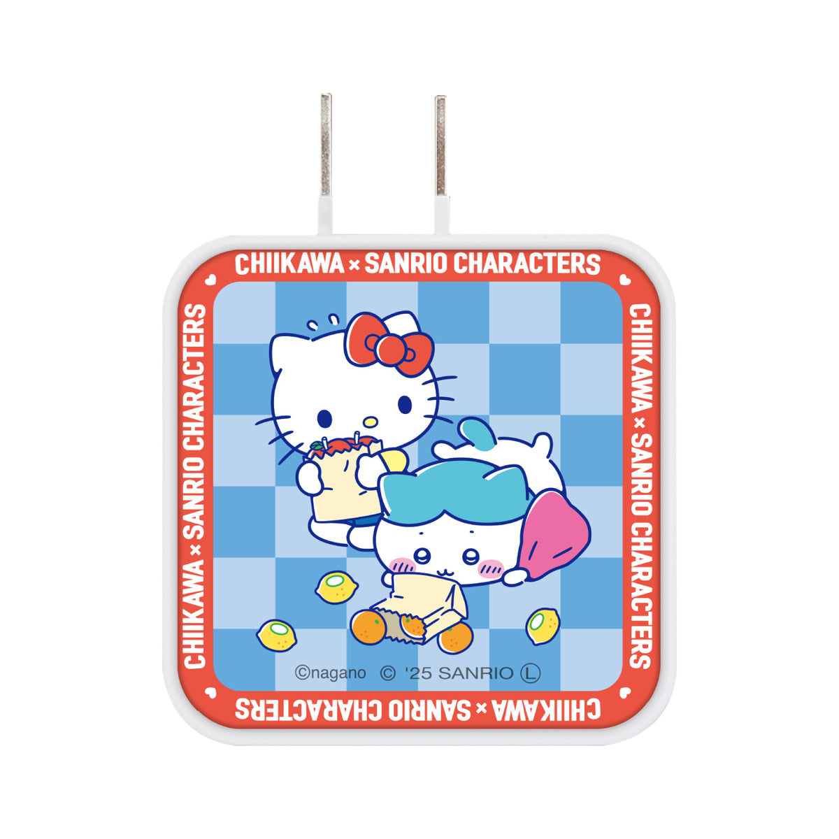 ちいかわ×サンリオキャラクターズ スーパーマーケットなUSB／USB Type-C ACアダプタ（ハチワレ＆ハローキティ）