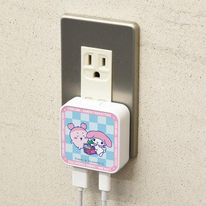 ちいかわ×サンリオキャラクターズ スーパーマーケットなUSB／USB Type-C ACアダプタ（古本屋＆マイメロディ）