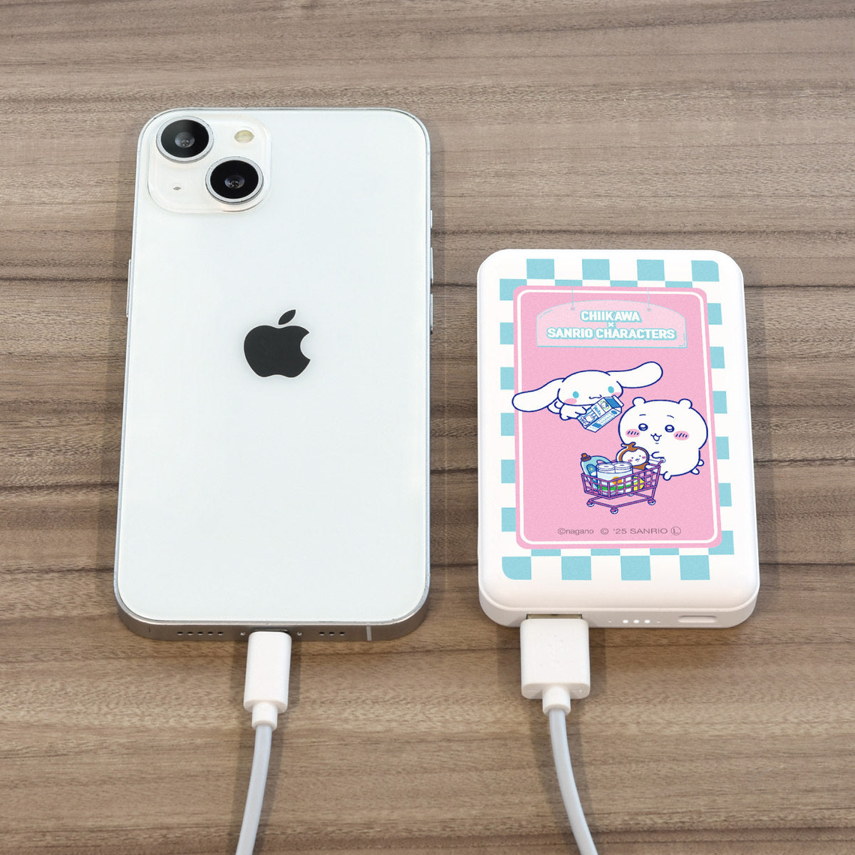 Chiikawa × Sanrio Characters MagSafe Wireless Lithium Charger 5000mAh (Chiikawa & Cinnamoroll)
