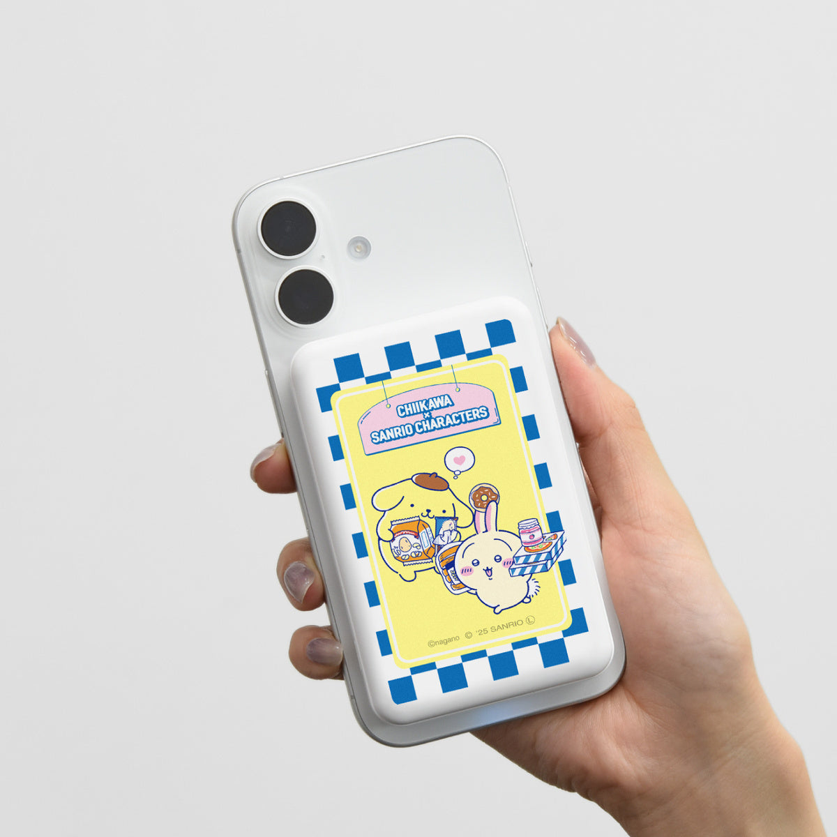 吉伊卡哇 × 三丽鸥角色 MagSafe兼容无线锂充电器5000mAh (乌萨奇 & 布丁狗)