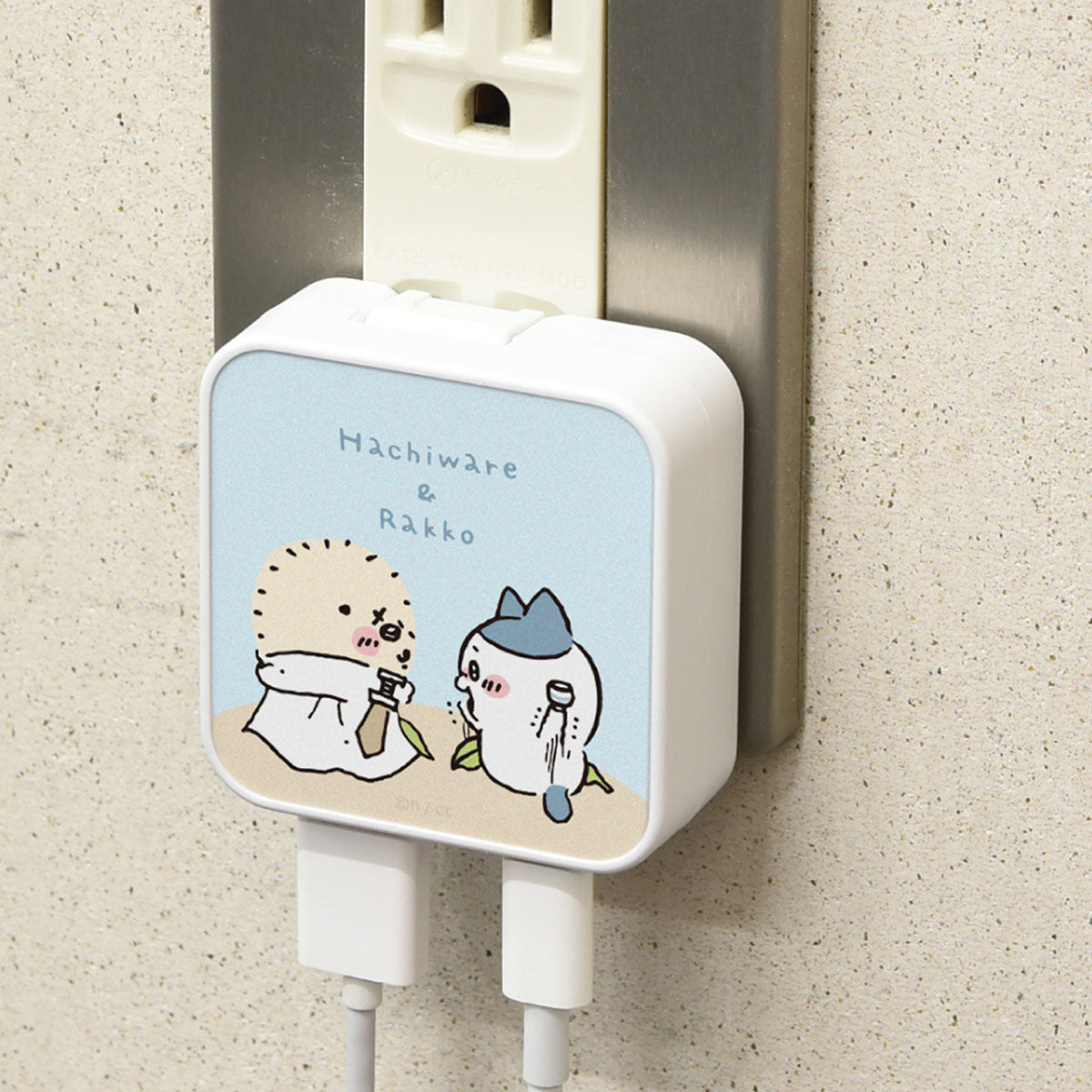 ちいかわ USB/USB Type-C ACアダプタ（ハチワレ＆ラッコ）