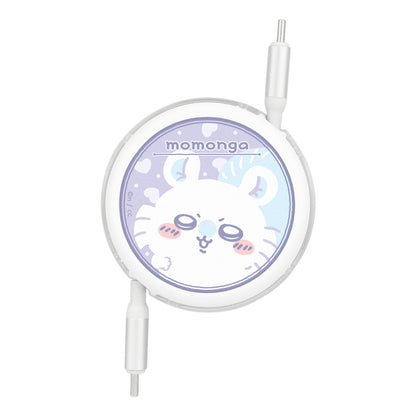 ちいかわ PD60W対応 USB2.0リール式Type-Cケーブル（モモンガ）