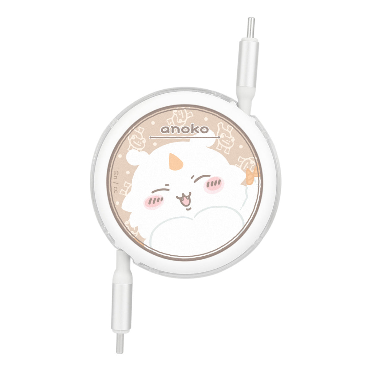 치이카와 USB Type-C 대응 동기화 및 충전 릴 케이블 (아노코)