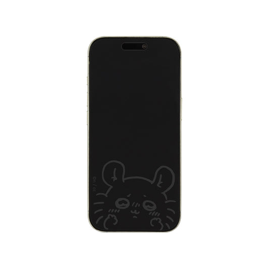 치이카와 iPhone16Pro 호환 강화유리 스크린 프로텍터 (모몽가)