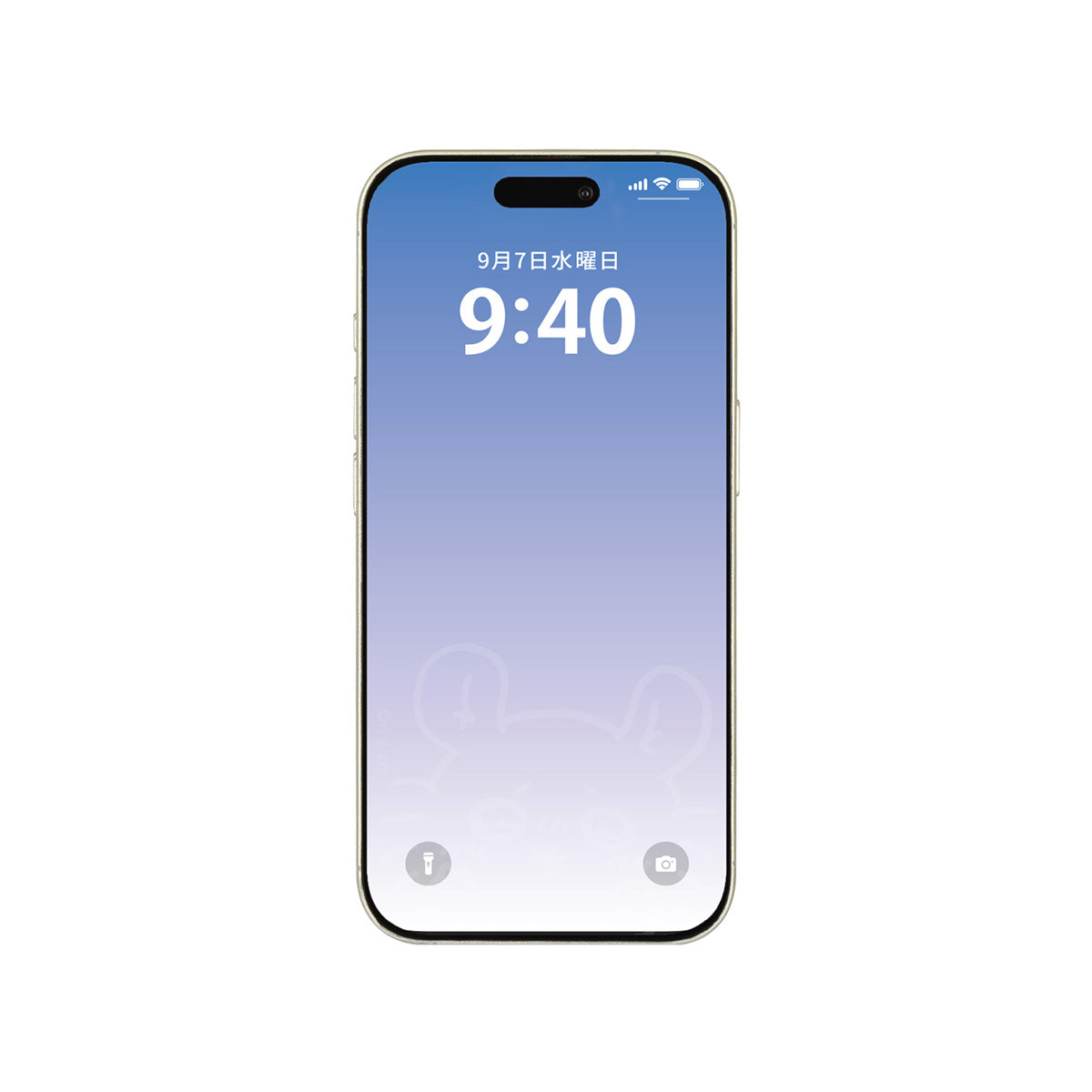 ちいかわ iPhone 16Pro対応 ガラススクリーンプロテクター（モモンガ）