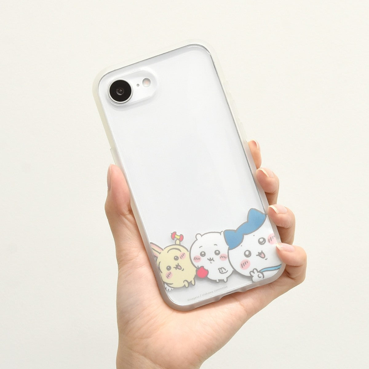 Chiikawa IIIIfit Clear iPhone 16e Compatible Case (Peace)