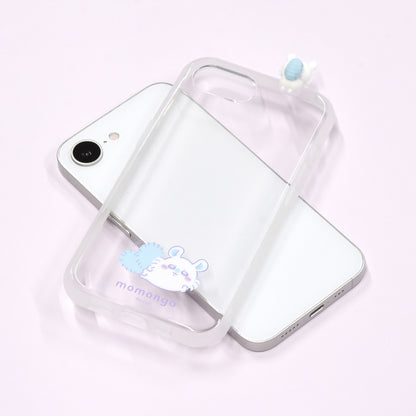 ちいかわ フレーム IIIIfit Clear iPhone16e対応ケース（モモンガ）