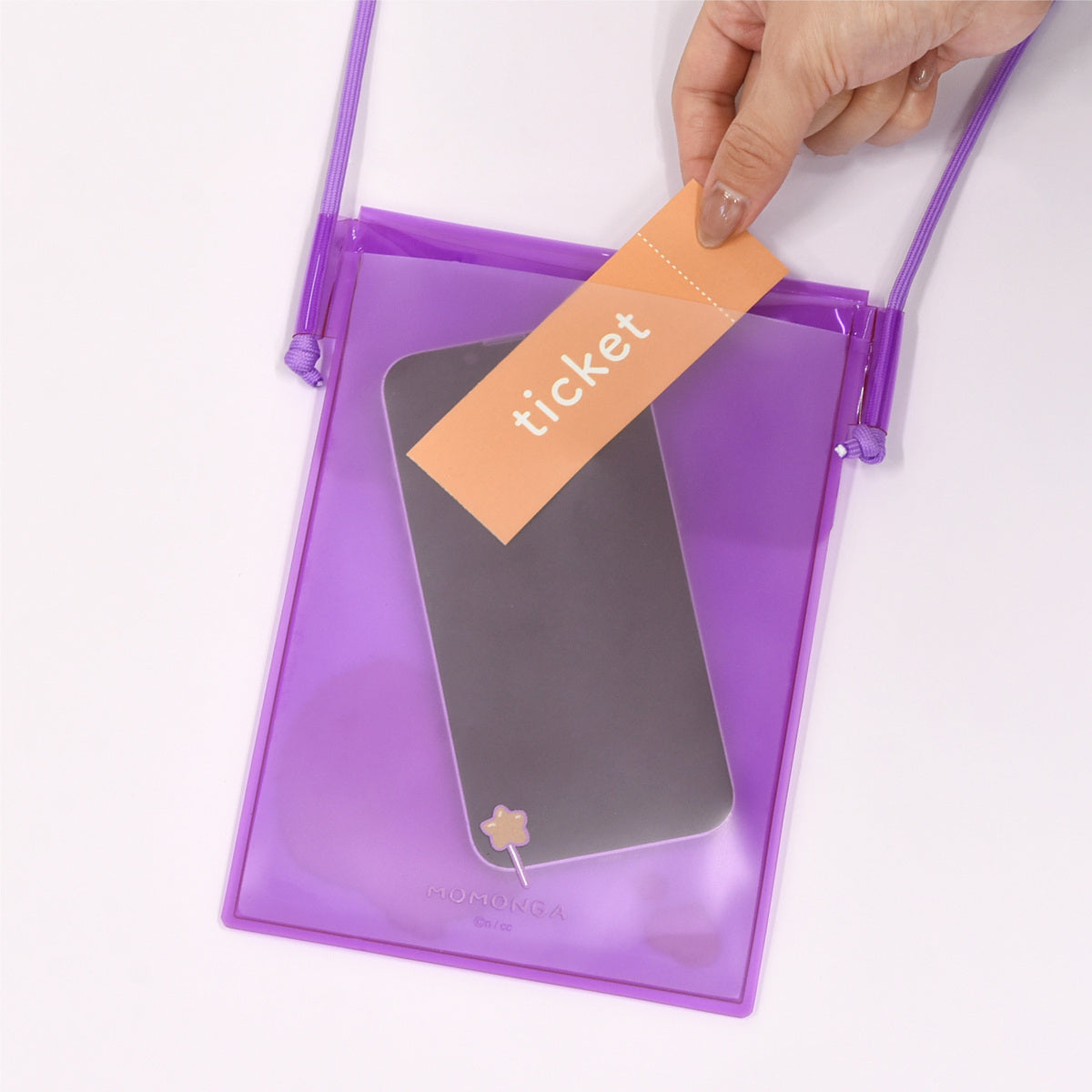 Chiikawa IIIIpocket Clear Smartphone Pouch (Momonga)