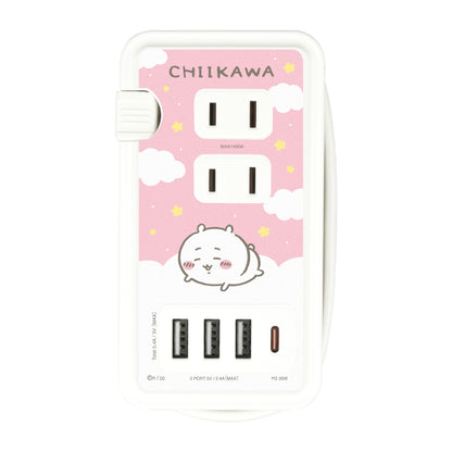 ちいかわ USB/USB Type-Cポート付きACタップ（ちいかわ）