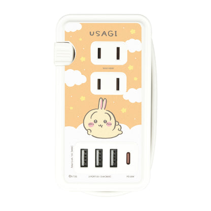 ちいかわ USB/USB Type-Cポート付きACタップ（うさぎ）