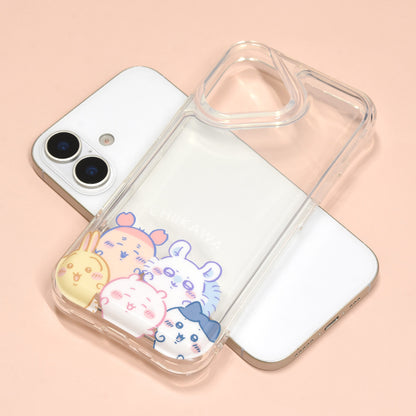 Chiikawa IIIIfit Clear iPhone 17 Compatible Case (Everyone)