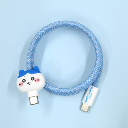 ちいかわ PD60W対応 USB2.0 Type-C マスコットマグネットケーブル（ハチワレ）
