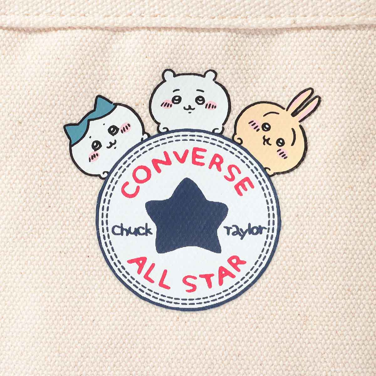 치이카와×컨버스 캔버스 토트백 S (블루그레이)