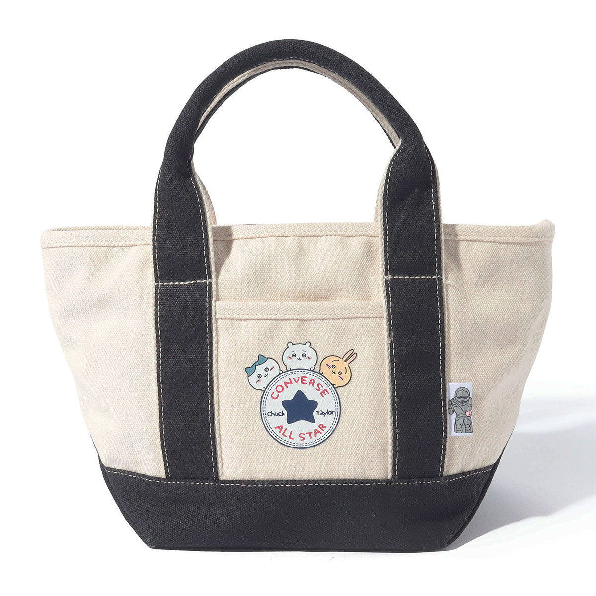 치이카와×컨버스 캔버스 토트백 S (블랙)