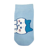 Chiikawa Sneaker-Length Socks (Hachiware Notebook, Sax Blue) Kids