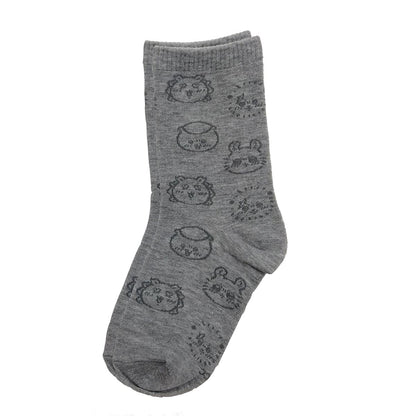 吉伊卡哇 中筒襪（次要角色臉部總圖案）兒童款