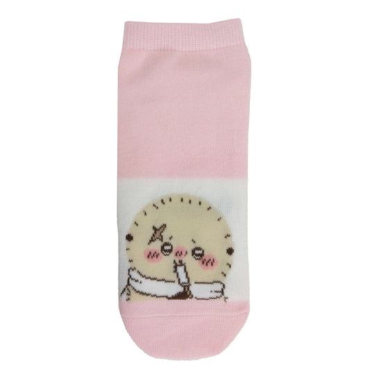 Chiikawa Sneaker-Length Socks (Rakko Ice) for Women