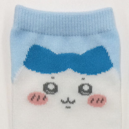 Chiikawa Crew Socks (Hachiware Face) for Women