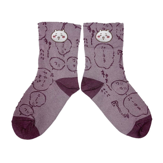 吉伊卡哇 浮绣长袜（吉伊卡哇 酒红） 女士用