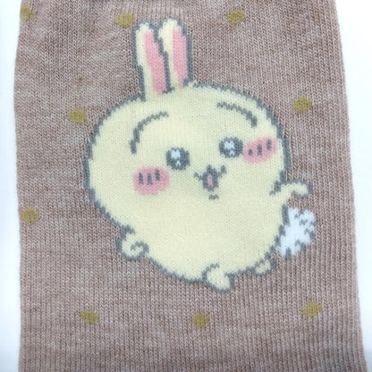 치이카와 크루 삭스 (우사기 도트 베이지) 남성용