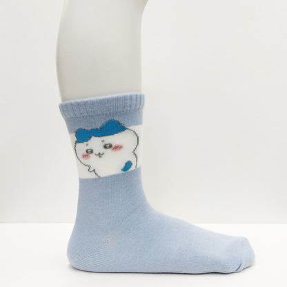 吉伊卡哇 船領襪（八割回頭 藍色）