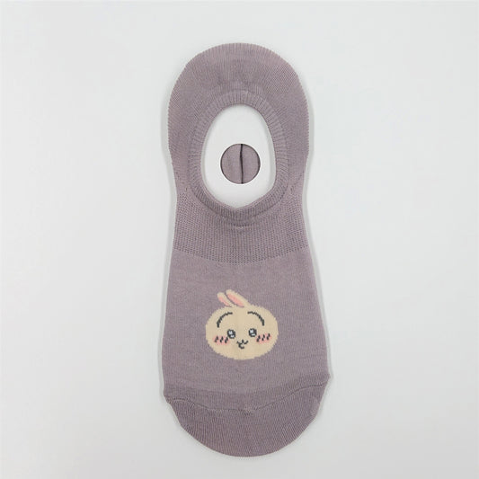 Chiikawa Kokopita Sneaker-Length Socks (Usagi Purple)